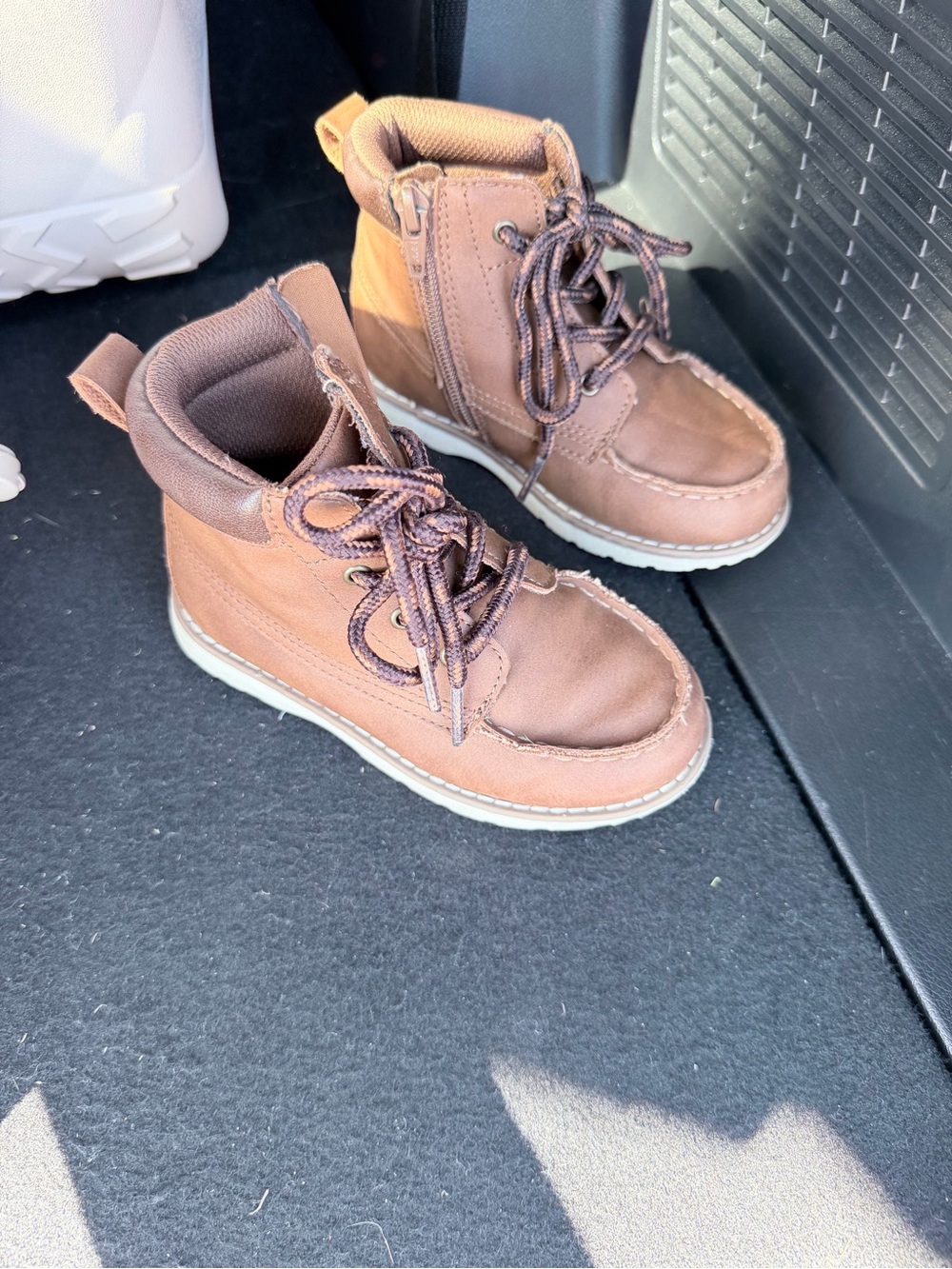 Toddler boy Brown Lace-Up Ankle Boots
